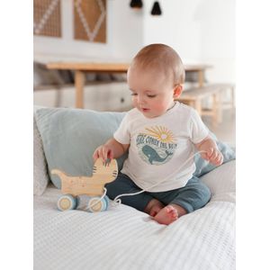 Broek - Harem-model - Blauw - Hydrofiel Katoen - Baby Jongen