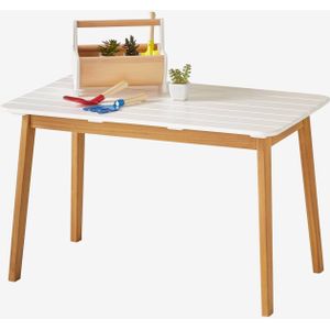 Tropicool outdoor/indoor tafel wit - hout