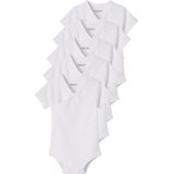 Set van 5 Rompertjes - Lichtroze - Korte Mouwen - Voor Pasgeborenen