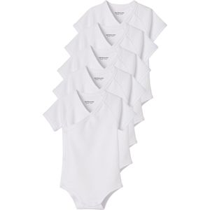 Set van 5 Rompertjes - Lichtroze - Korte Mouwen - Voor Pasgeborenen