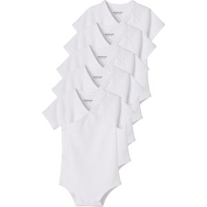 Set van 5 - Rompertjes - Lichtroze - 100% Katoen - Korte Mouwen