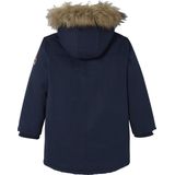 Jongensparka - Marineblauw - Gerecycleerde Polyester Voering - Met Capuchon