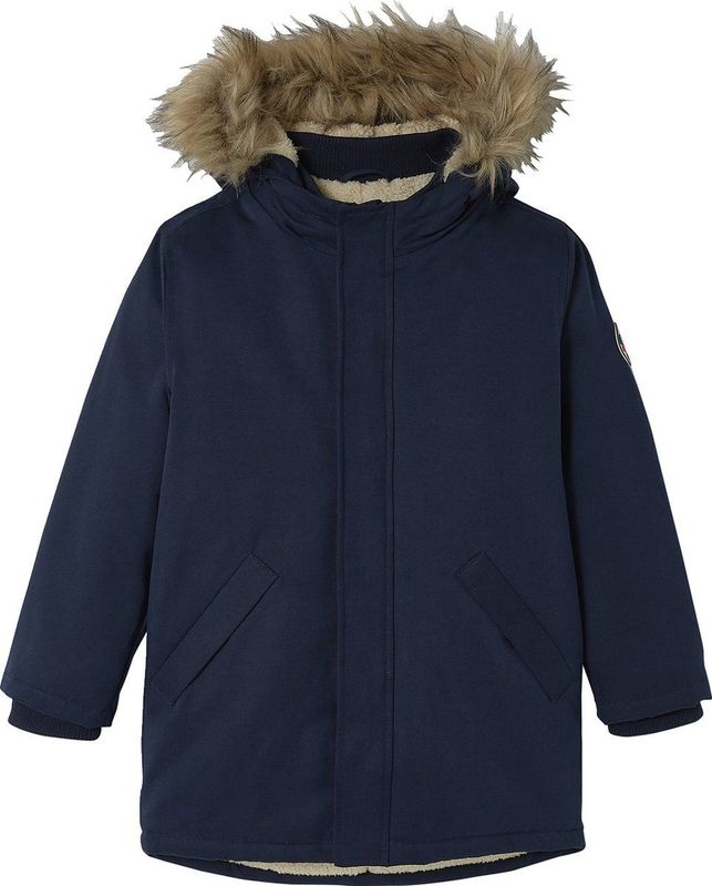 Jongensparka - Marineblauw - Gerecycleerde Polyester Voering - Met Capuchon