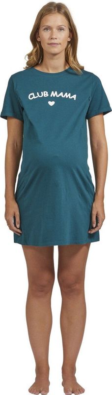 Nachthemd - Ronde Hals - Korte Mouwen - Biologisch Katoen - Hartjesprint