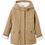 Mantel - Geel - Met Capuchon - Wol - Sherpa Voering - Voor Meisjes