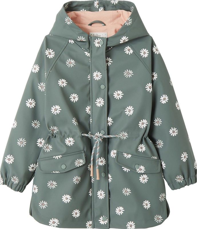 Meisjesregenjas - Stippenpatroon - Waterafstotend - Katoen en Polyester