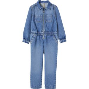Meisjesjumpsuit - Stone - Denim - Worker-stijl
