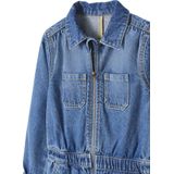 Vertbaudet - Jumpsuit - Denim - Meisjes - Lange Mouwen - Katoen