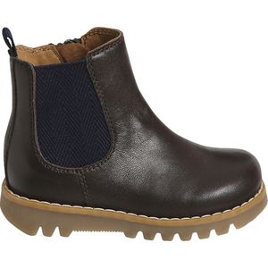 Vertbaudet - Babyboots - Leer - Zwart - Met Rits en Elastiek