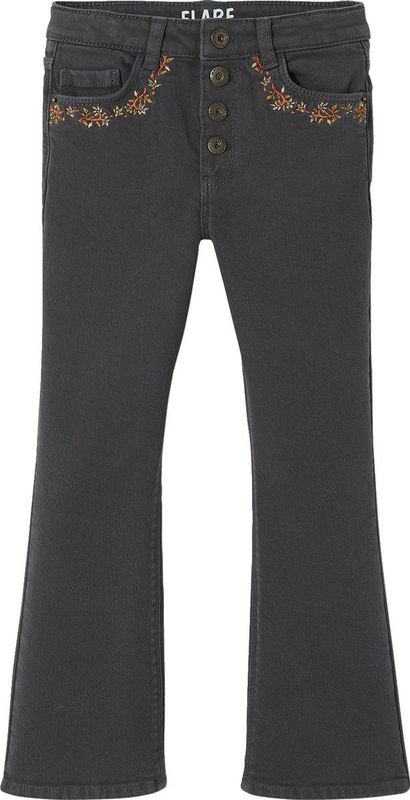 Vertbaudet Flare broek met geborduurde zakken voor meisjes