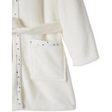 Badjas - Ivoor - Personaliseerbare Pluche Kat - Voor Meisjes - Lange Mouwen