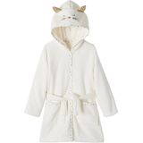 Badjas - Ivoor - Personaliseerbare Pluche Kat - Voor Meisjes - Lange Mouwen