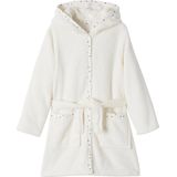 Badjas - Ivoor - Personaliseerbare Pluche Kat - Voor Meisjes - Lange Mouwen