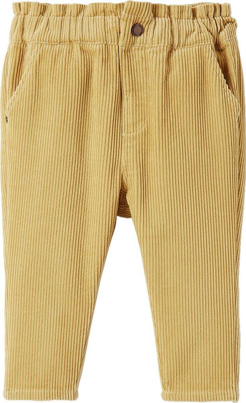 Corduroy Babybroek - Groen - 100% Katoen - Elastische Tailleband