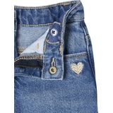 Vertbaudet Wijde meisjesjeans met rafels aan de onderkant