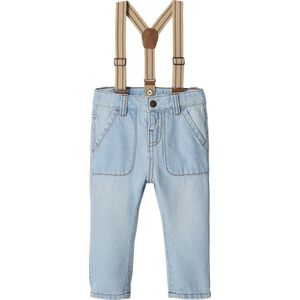 Vertbaudet Denim babyjeans met afneembare schouderbandjes