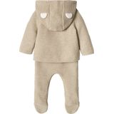 Kraamset - Gemêleerd Beige - 3-delig - Puntschuim - Babyvest - Babybroekje - Body