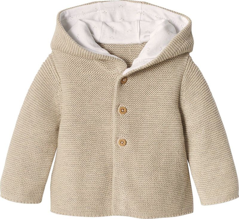 Kraamset - Gemêleerd Beige - 3-delig - Puntschuim - Babyvest - Babybroekje - Body