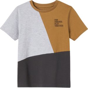 Vertbaudet Jongens-T-shirt colorblock en korte mouwen