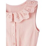 Vertbaudet Lange babytuinbroek van katoenen gaas met kraag van Engels borduurwerk