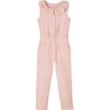 Vertbaudet Lange babytuinbroek van katoenen gaas met kraag van Engels borduurwerk