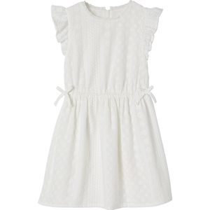 Feestjurk - Borduursel - Katoen - Ronde Hals - Korte Mouwen