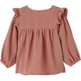 Vertbaudet - Babyblouse - Katoen - Met Ruches - Lange Mouwen