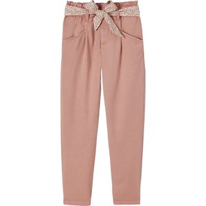 Wortelbroek - Groen - 65% Lyocell 35% Katoen - Sjaalriem met Bloemenprint