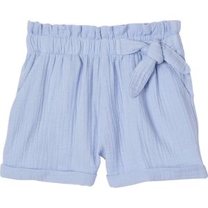 Katoen - Meisjesshort - Katoengaas - Paperbag Stijl - Verstelbare Taille