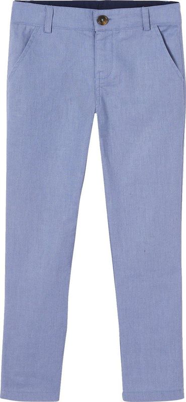 Vertbaudet Chinobroek jongens katoen/linnen