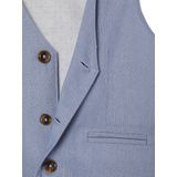 Vertbaudet Mouwloos Jasje - Jongens - Katoen/Linnen - Stippenprint Voering