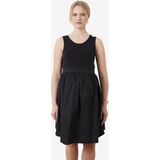 Jerseyjurk - Zwart - Katoenpopeline en Geribd Breisel
