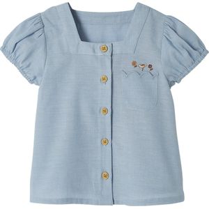 Vertbaudet - Set Bloemetjesblouse en Korte Broek - Baby