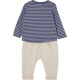Set - T-shirt en Broek - Gestreept - Katoen - Voor Baby