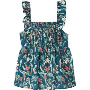 Gesmokte Blouse - Groen - Meisjes - Met Ruches op de Bandjes