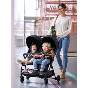 Dubbele kinderwagen Spica VERTBAUDET zwart