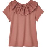 Vertbaudet Meisjes-T-shirt met kraag van Engels borduurwerk