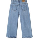 Vertbaudet Wijde meisjesjeans met rafels aan de onderkant