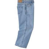 Vertbaudet Wijde meisjesjeans met rafels aan de onderkant