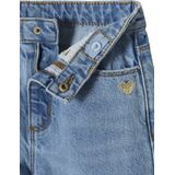 Vertbaudet Wijde meisjesjeans met rafels aan de onderkant