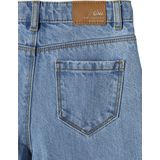 Vertbaudet Wijde meisjesjeans met rafels aan de onderkant