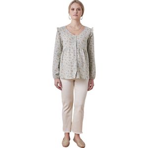 Vertbaudet - Zwangerschaps- en Borstvoedingsjurk - Blauwgroen - Katoengaas