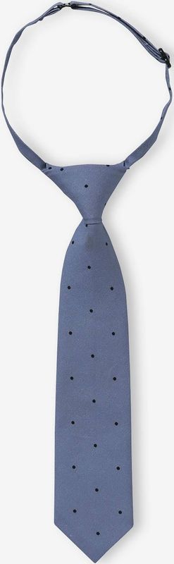Jongensstropdas met stippen blauw