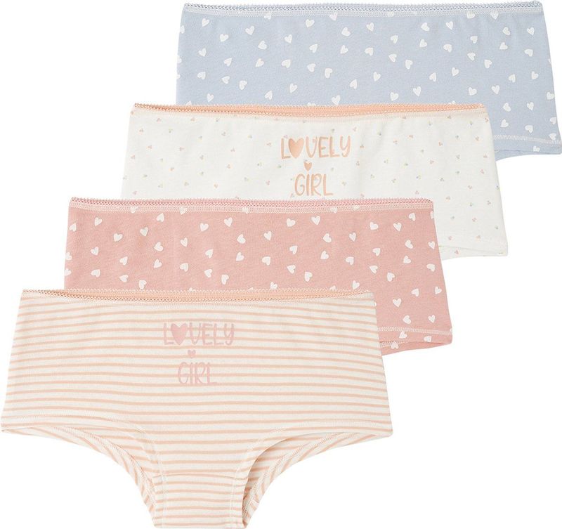 Vertbaudet Set van 4 mooie meisjesshorties BASICS