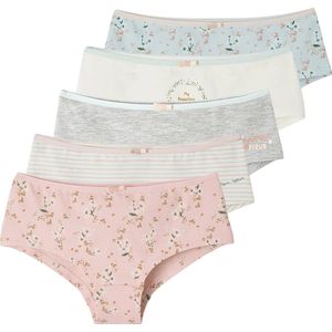 Shorties Set - Meisjes - Multicolor - Katoen - 5 Stuks