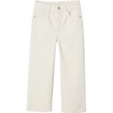 Wijde Meisjesbroek - Ecru - Wijde Pasvorm - 5 Zakken - Katoenen Canvas