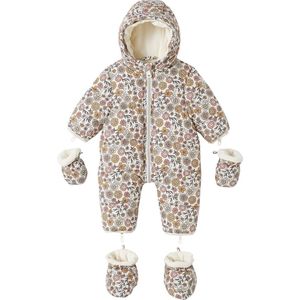 Vertbaudet - Gewatteerd Babypakje - Bloemenprint - Fleece Voering