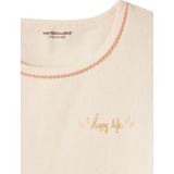 Vertbaudet - Set van 3 T-shirts - Meisjes - Korte Mouwen - Geribd Breiwerk