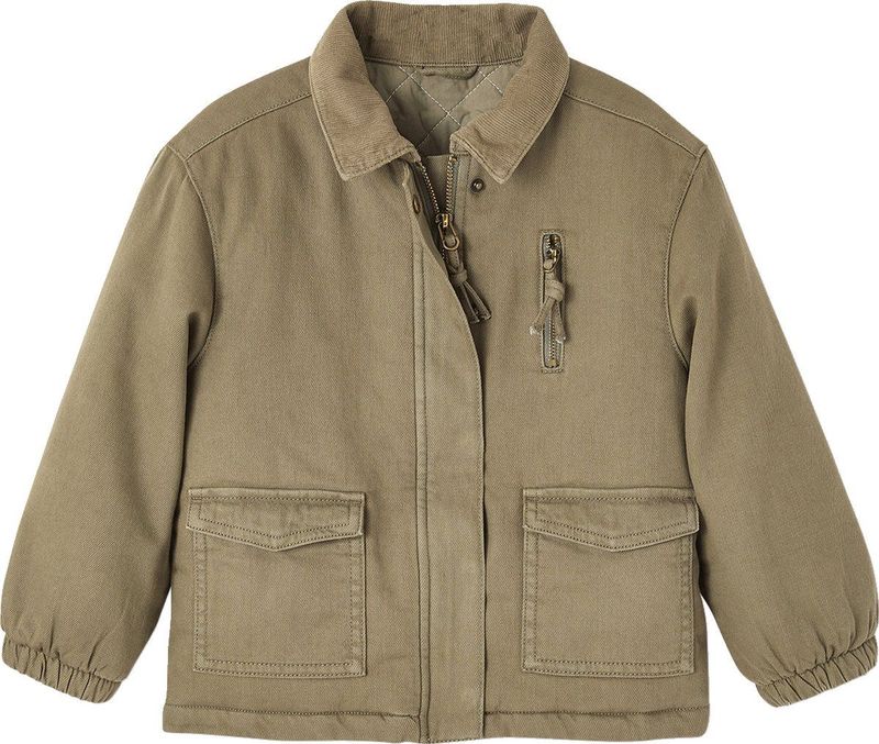 Vertbaudet Gewatteerd meisjesjack met borduurwerk op de achterkant