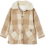 Geruite Overhemdjas - Roze - Wol/POLYESTER/Acryl - Meisjes